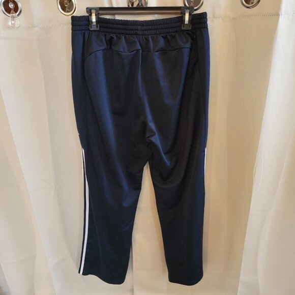 ADidas Womens Track‎ Pants Large Blue 3 Stripe Retro Y2K Athleisure Retro 17420 - Picture 2 of 13